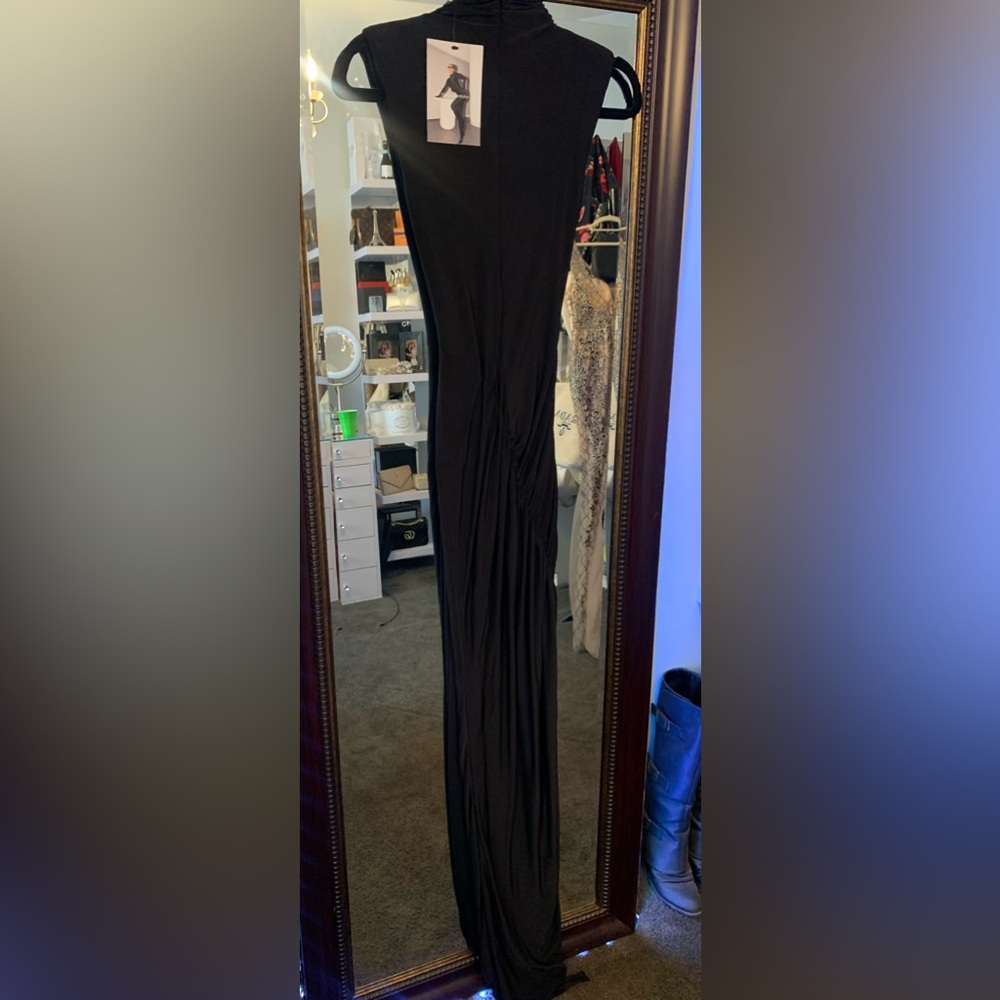 NAKED WARDROBE RUCHED DRAPED MAXI DRESS IN SIZE SMALL - Picture 10 of 11